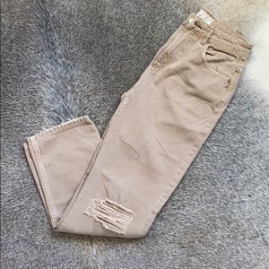 We The Free High Waist Distressed Jeans